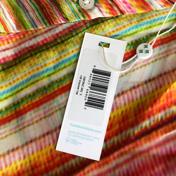 Frankies Bikinies Fifi Sustainable Button Up Shirt - Picture 6 of 6